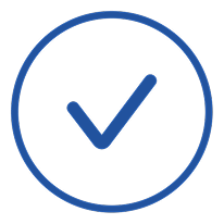 check mark in circle for customized  formulary
