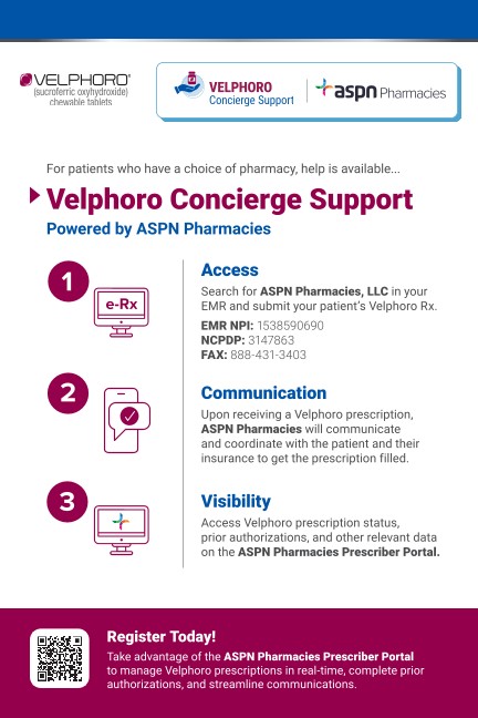 Velphoro Prescriber Resource Fact Sheet